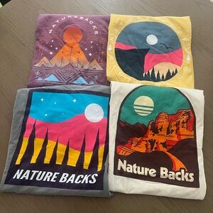 4 Pack Nature Backs Comfort Colors T Shirts